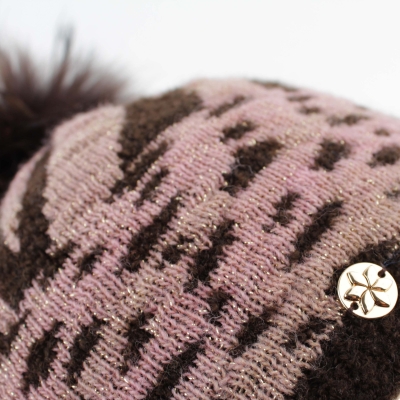 Ladies' Knitted Wool Hat JG5770, Brown