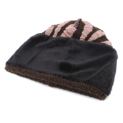Ladies' Knitted Wool Hat JG5770, Brown