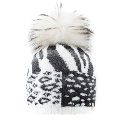 Ladies' Knitted Wool Hat JG5770, White