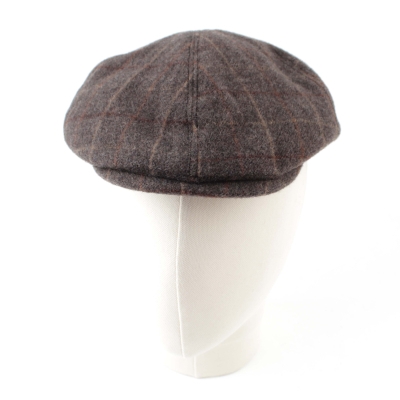 Men’s wool flat cap Luigi&Guido Tessi BRAD, Brown