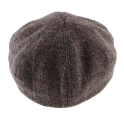 Men’s wool flat cap Luigi&Guido Tessi BRAD, Brown