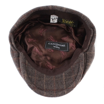 Men’s wool flat cap Luigi&Guido Tessi BRAD, Brown