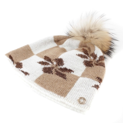 Ladies' Knitted Wool Hat JG5770, Brown
