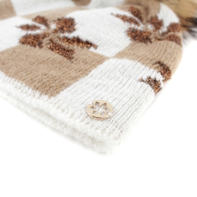 Ladies' Knitted Wool Hat JG5770, Brown