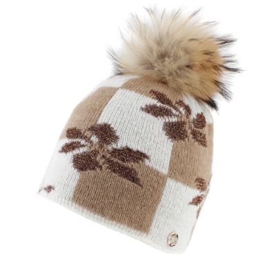Ladies' Knitted Wool Hat JG5770, Brown