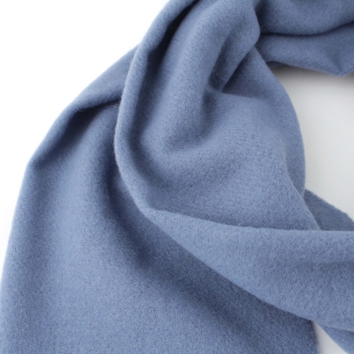 Едноцветен вълнен шал Pulcra Livigno, 30x150 cm, Синьо-сив