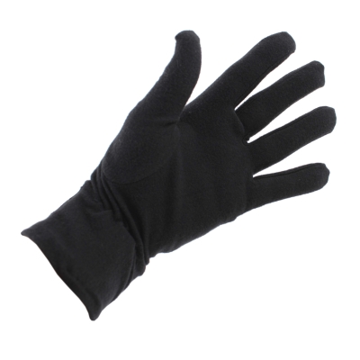 Ladies' microfiber gloves HatYou GL0965, Black/Gold