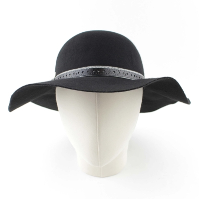 Wide-brim felt hat JailJam JJ5247, Black