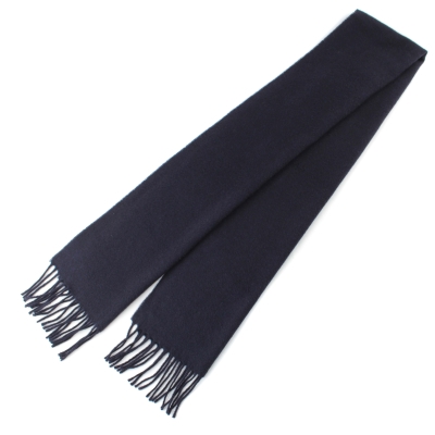 Едноцветен вълнен шал Pulcra Livigno, 30x150 cm, Тъмносин