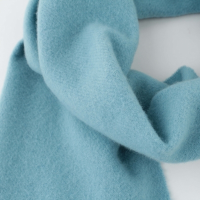 Fular din lână uni Pulcra Livigno, 30x150 cm, Aquamarin