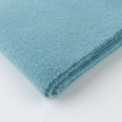 Fular din lână uni Pulcra Livigno, 30x150 cm, Aquamarin