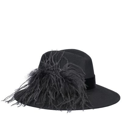 Дамска филцова шапка HatYou CF0370, Черен