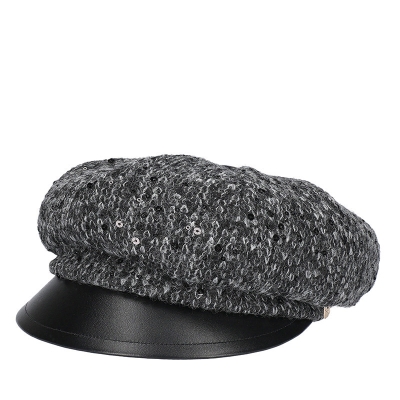 Дамски зимен каскет HatYou CP4334, Черен меланж