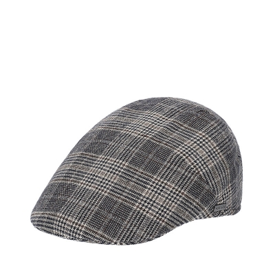 Men’s Winter Cotton Cap HatYou CP4317, Grey Check