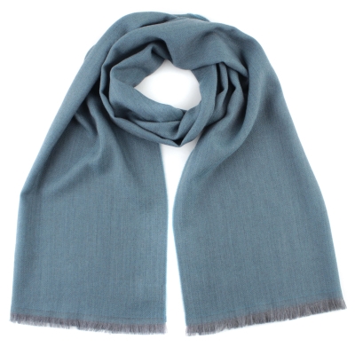 Fine Wool Scarf Ma.Al.Bi. MAB554 57/9, 50×180 cm, Blue-Green
