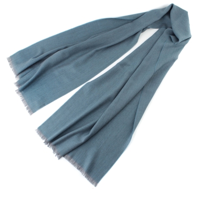 Fine Wool Scarf Ma.Al.Bi. MAB554 57/9, 50×180 cm, Blue-Green