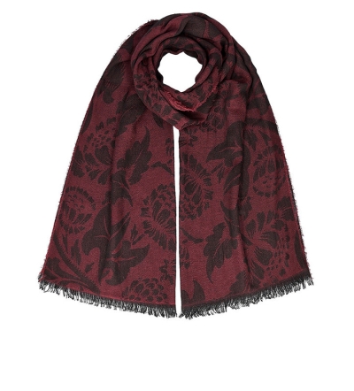 Ladies' Winter Scarf HatYou SI2904, 60x180 cm, Burgundy