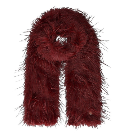 Комплект пухкав шал и ръкавици HatYou SI2899&GL1592, Бордо