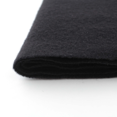 Едноцветен вълнен шал Pulcra Livigno, 30x150 cm, Черен