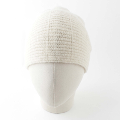 Căciulă tricotată pentru femei, cu conținut ridicat de lână HatYou CP2954, Ecru