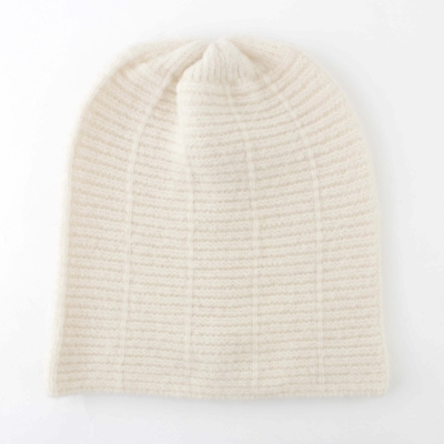 Căciulă tricotată pentru femei, cu conținut ridicat de lână HatYou CP2954, Ecru
