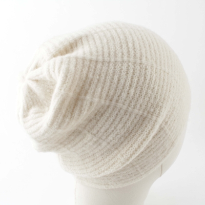 Căciulă tricotată pentru femei, cu conținut ridicat de lână HatYou CP2954, Ecru