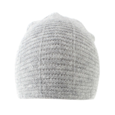 Ladies' knitted hat with high wool content HatYou CP2954, Light Grey
