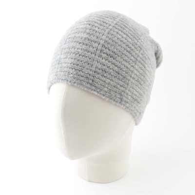 Ladies' knitted hat with high wool content HatYou CP2954, Light Grey