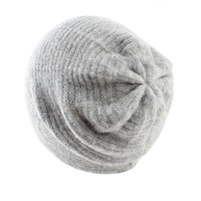 Ladies' knitted hat with high wool content HatYou CP2954, Light Grey