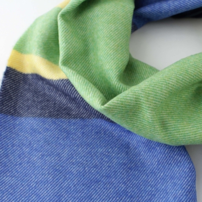 Fular din lână Ma.Al.Bi. MAB105 134/5, 37x180 cm, portocaliu/mov