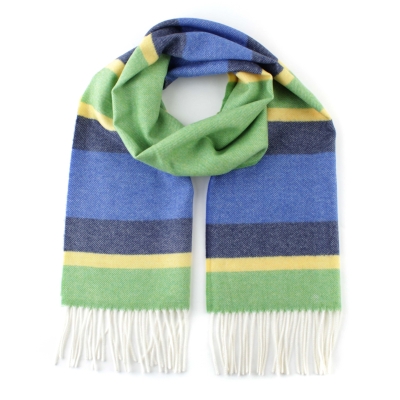 Fular din lână Ma.Al.Bi. MAB105 134/5, 37x180 cm, portocaliu/mov