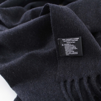 Fular din cașmir Ma.Al.Bi. MAB813 70A/19, melanj bleumarin închis