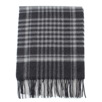 Cashmere Scarf Ma.Al.Bi. MAB813 76/1, 37×180 cm, Grey Check