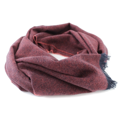 Fine Cashmere Scarf Ma.Al.Bi. MAB121 313/15, 37x180 cm, Coral Melange