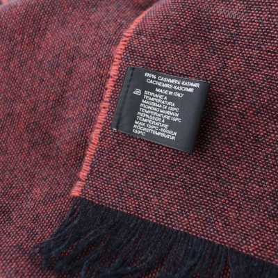 Fine Cashmere Scarf Ma.Al.Bi. MAB121 313/15, 37x180 cm, Coral Melange