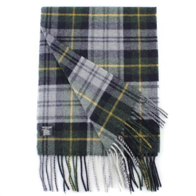 Wool Scarf Ma.Al.Bi. MAB844 51A/2, 30x180 cm, Green Tartan