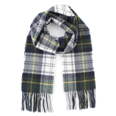 Wool Scarf Ma.Al.Bi. MAB844 51A/2, 30x180 cm, Green Tartan