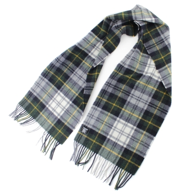 Wool Scarf Ma.Al.Bi. MAB844 51A/2, 30x180 cm, Green Tartan