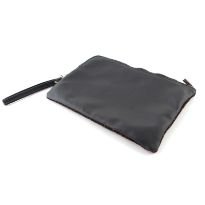 Set with hat and flat bag for smart devices Granadilla JG5314&JG5315, Black/Copper Lurex