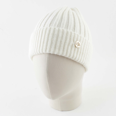 Дамска плетена шапка Granadilla Basic JG5055, Екрю