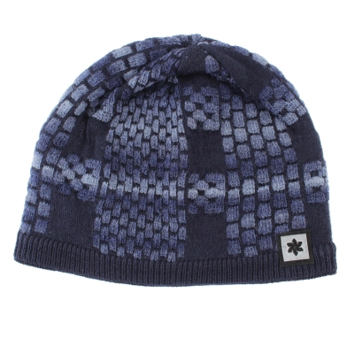 Men’s winter hat made from a wool blend Granadilla JG5425, blue
