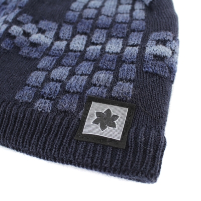 Men’s winter hat made from a wool blend Granadilla JG5425, blue