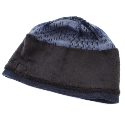 Men’s winter hat made from a wool blend Granadilla JG5425, blue
