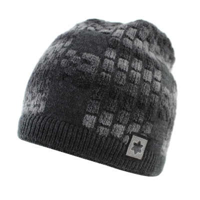 Men’s winter hat made from a wool blend Granadilla JG5425, Grey