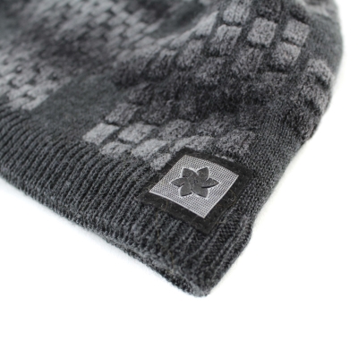 Men’s winter hat made from a wool blend Granadilla JG5425, Grey