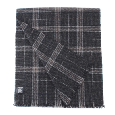 Fine cashmere scarf Ma.Al.Bi. MAB836 103/1, 37x180 cm, grey check