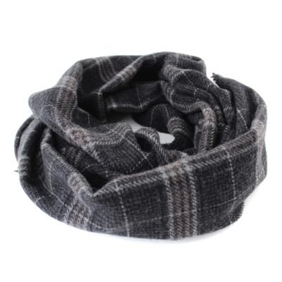 Fine cashmere scarf Ma.Al.Bi. MAB836 103/1, 37x180 cm, grey check