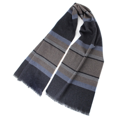 Fine cashmere scarf Ma.Al.Bi. MAB836 103/1, 37x180 cm, grey check