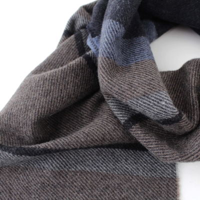 Fine cashmere scarf Ma.Al.Bi. MAB836 103/1, 37x180 cm, grey check