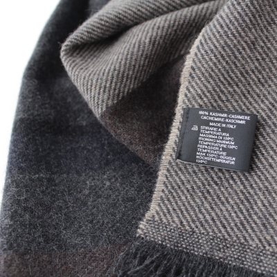 Fine cashmere scarf Ma.Al.Bi. MAB836 103/1, 37x180 cm, grey check